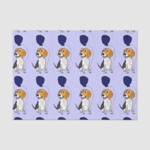 Funny Beagle Dog Birthday Tissue Paper Tissuepapier