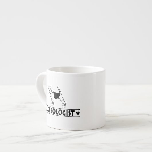 Funny Beagle Dog Espresso Kop (Links)