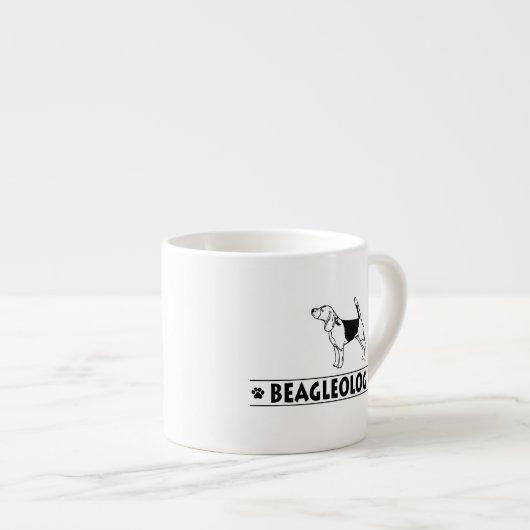 Funny Beagle Dog Espresso Kop (Voorkant rechts)