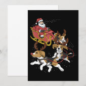 Funny Beagle Dog kerstcadeau voor Hondenliefhebber Aankondiging (Voorkant / Achterkant)