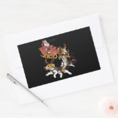 Funny Beagle Dog kerstcadeau voor Hondenliefhebber Rechthoekige Sticker (Envelop)