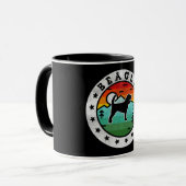 Funny Beagle Hondenliefhebbers Mok (Voorkant links)