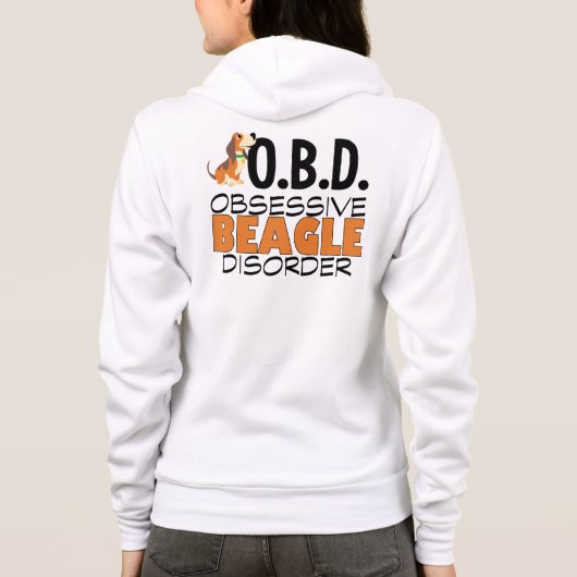 Funny Beagle Hoodie (Achterkant)