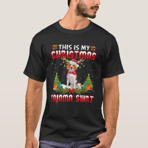 Funny Beagle Kerstmis Pajama Santa Hat Beagle Xma T-shirt