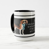 Funny Beagle Love My Dad Hondenliefhebber Mok (Voorkant links)