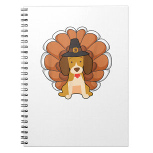 Funny Beagle Turkije Funny Thanksgiving Dog T-shir Notitieboek
