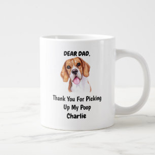 Funny Beagle Waterverf Canine Art Grote Koffiekop