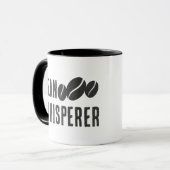 Funny Bean Whisperer Mok – Koffieliefhebber & Bari (Voorkant links)