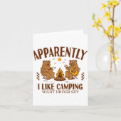 Funny Bear Apparently, I Like Camng  Kaart (Gele Bloem)