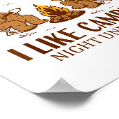 Funny Bear Apparently, I Like Camng  Poster (Hoek)