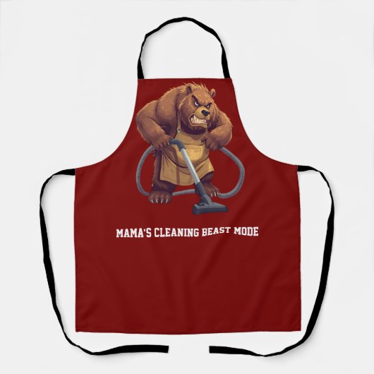 Funny Bear Apron Schort (Voorkant)