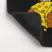 Funny Bear Eating Cheese Illustration For Food Lov Muismat (Hoek)