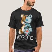 Funny Bear Robot Robotic Cuddling Cyborg T-shirt (Voorkant)