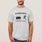 Funny Bear Run Motivation Running Apparel T-shirt (Voorkant)