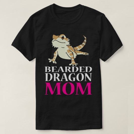 FUNNY BEARARED DRAGON MOM Pet OREI Lizard Gift T-shirt (Design voorkant)