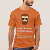Funny Beard Carpenter Gift for Men T-shirt (Voorkant)