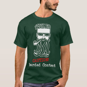 Funny Beard en Mustache G T-shirt