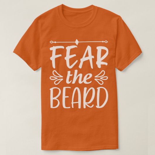 Funny Beard geeft angst voor de baard 2 T-shirt (Design voorkant)