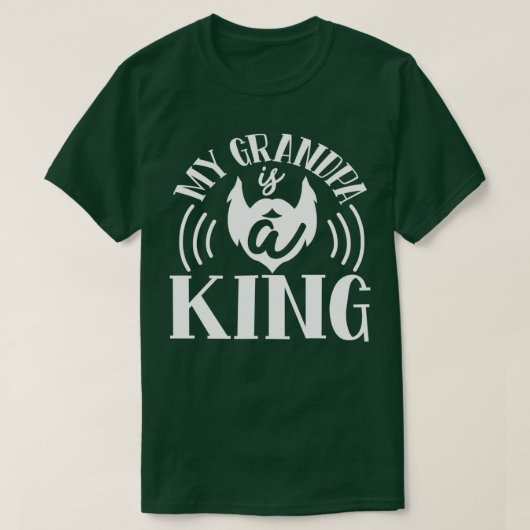 Funny Beard geeft mijn opa een koning T-shirt (Design voorkant)
