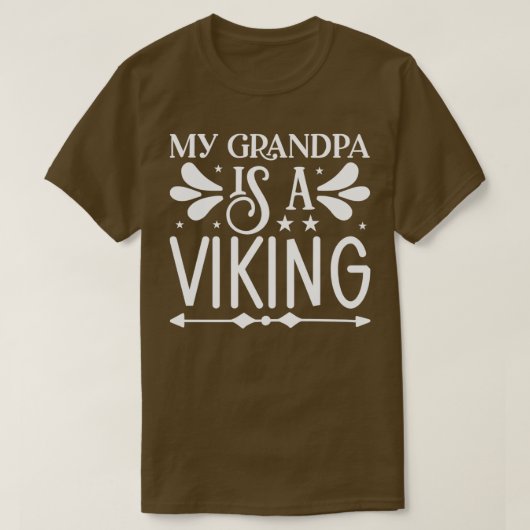 Funny Beard geeft mijn opa een Viking 3 T-shirt (Design voorkant)