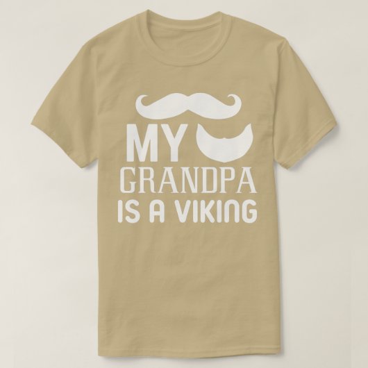 Funny Beard geeft mijn opa een Viking 6 T-shirt (Design voorkant)