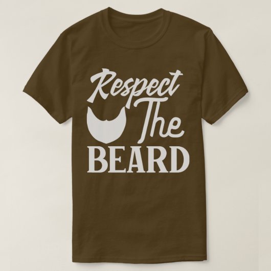 Funny Beard geeft respect voor de baard klassieke T-shirt (Design voorkant)