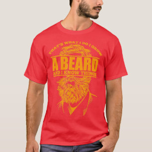 Funny Beard Gezegde T-shirt