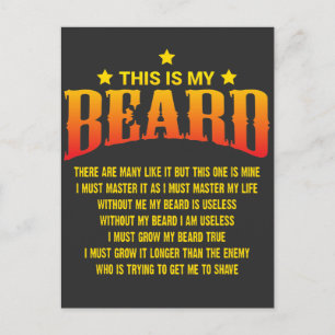 Funny Beard Gezegde - Vaderdag Gift Briefkaart