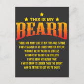 Funny Beard Gezegde - Vaderdag Gift Briefkaart (Voorkant)