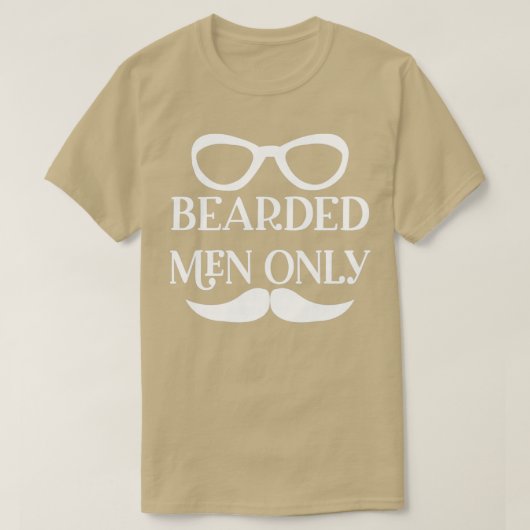 Funny Beard Giften for men Beared Mannen Enkel Kla T-shirt (Design voorkant)