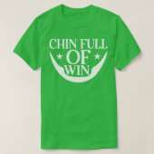 Funny Beard Giften for Men Chin Full Win 1 T-shirt (Design voorkant)
