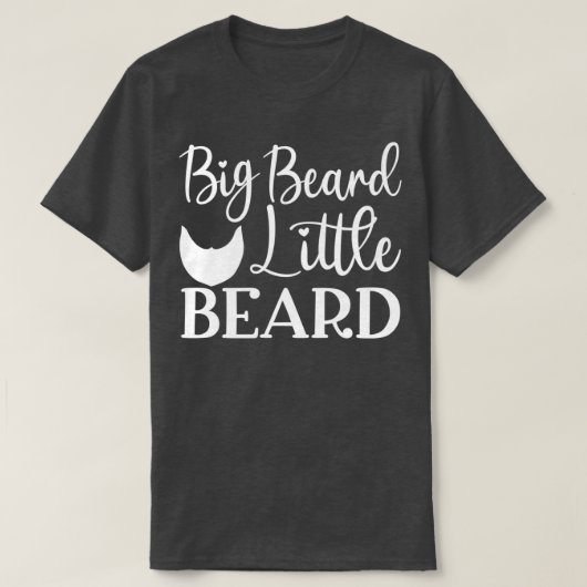 Funny Beard Giften voor mannen Big Beard Little Be T-shirt (Design voorkant)