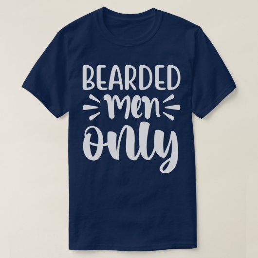 Funny Beard Giften voor mannen Gedekte Mannen Slec T-shirt (Design voorkant)