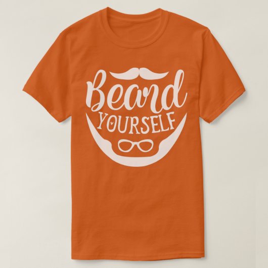 Funny Beard Giften voor mannen in jezelf T-shirt (Design voorkant)