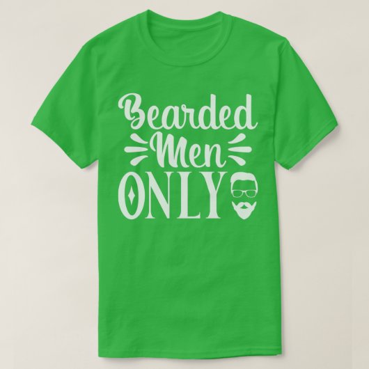 Funny Beard Gifts Bearded Mannen Slechts 4 T-shirt (Design voorkant)
