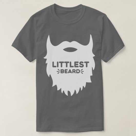 Funny Beard Gifts Littlest Beard 2 T-shirt (Design voorkant)