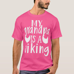 Funny Beard Gifts voor mannen Mijn opa is een Viki T-shirt