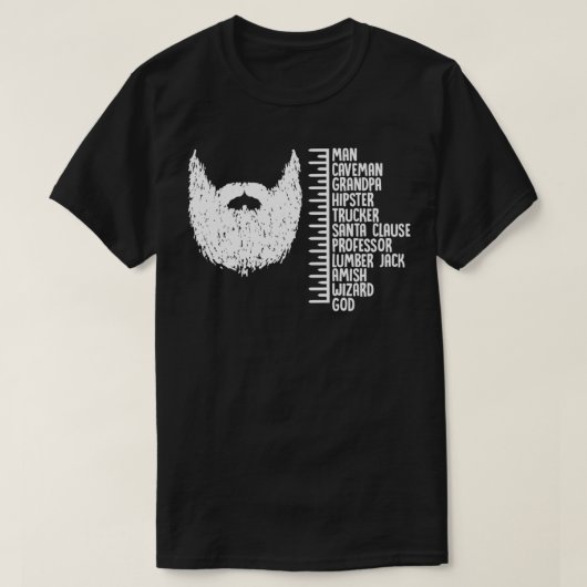 Funny Beard Growth TShirt (Design voorkant)