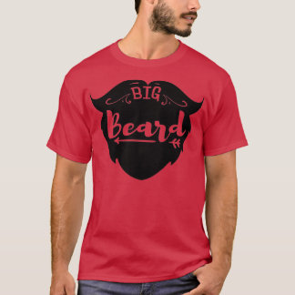 Funny Beard Hipster Mannen Lettering Typografie 11 T-shirt