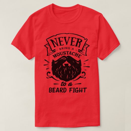 Funny Beard Hipster Mannen Lettering Typografie 33 T-shirt (Design voorkant)