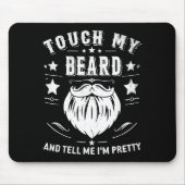 Funny Beard Quote Gift For Bearded Men Dad And Hus Muismat (Voorkant)