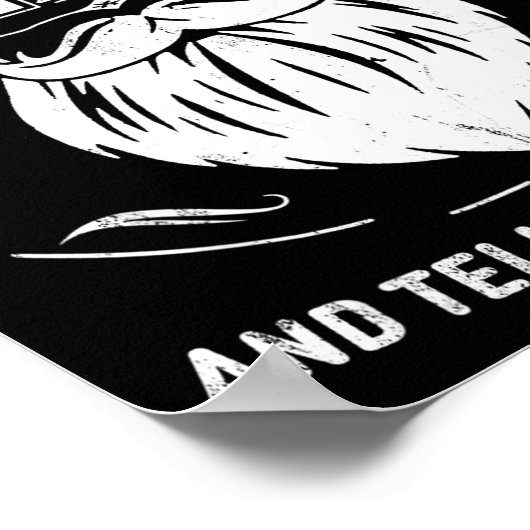 Funny Beard Quote Gift For Bearded Men Dad And Hus Poster (Hoek)