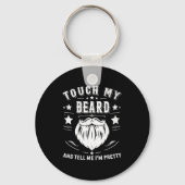 Funny Beard Quote Gift For Bearded Men Dad And Hus Sleutelhanger (Voorkant)