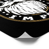 Funny Beard Quote Gift For Bearded Men Husband Or  Poster (Hoek)