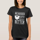 Funny Beard voor Mannen Regering Papa Manly Bearde T-shirt (Voorkant)