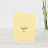 Funny Bearded Chicken Head Close-Up  Kaart (Achterkant)