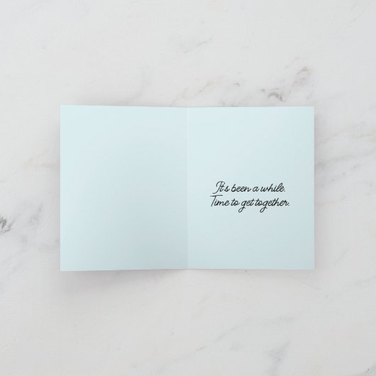 Funny Bearded Chicken Head Close-Up  Kaart (Binnen)