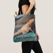 Funny Bearded Dragon Afbeelding Tote Bag (Dichtbij)