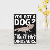 Funny Bearded Dragon Art For Men Women Bearded Dra Kaart (Gele Bloem)