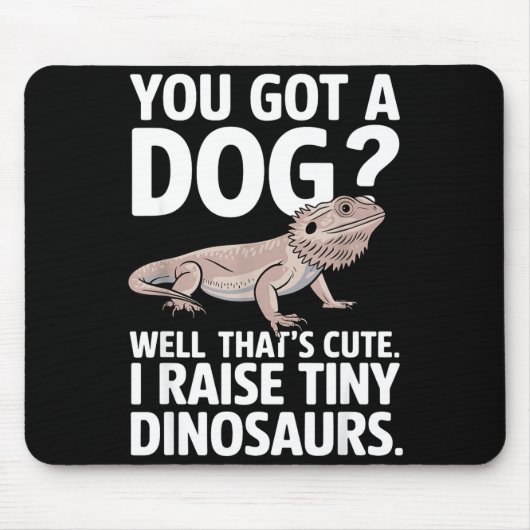 Funny Bearded Dragon Art For Men Women Bearded Dra Muismat (Voorkant)